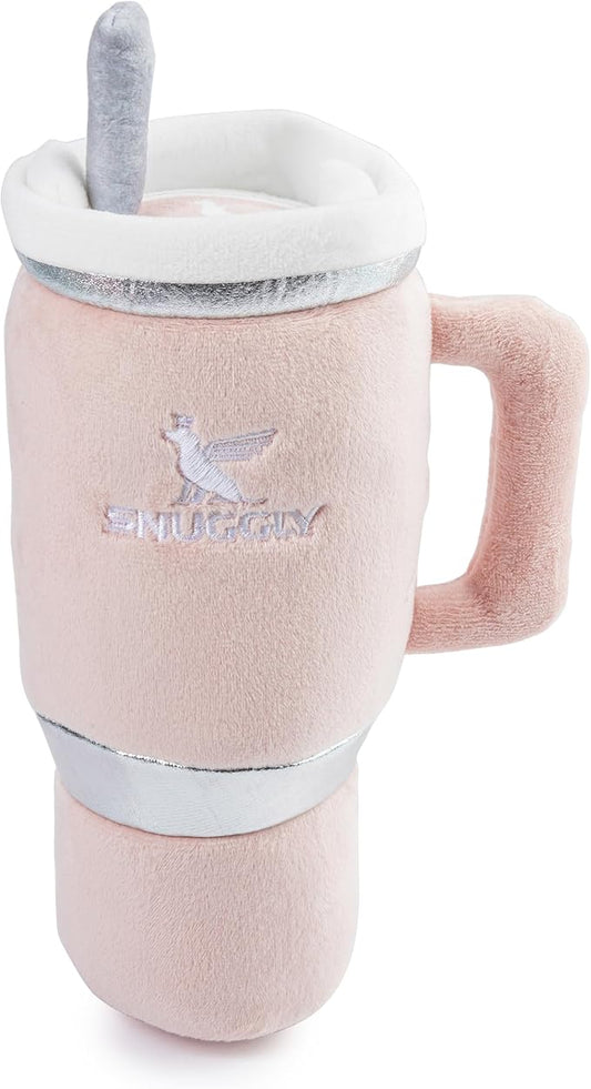 Haute Diggity Dog Snuggly Cup, Plush Designer Dog Toys with Interactive Squeaker, Stimulating Pet Enrichment, Machine-Washable & Safe Materials for All Breeds, One Size