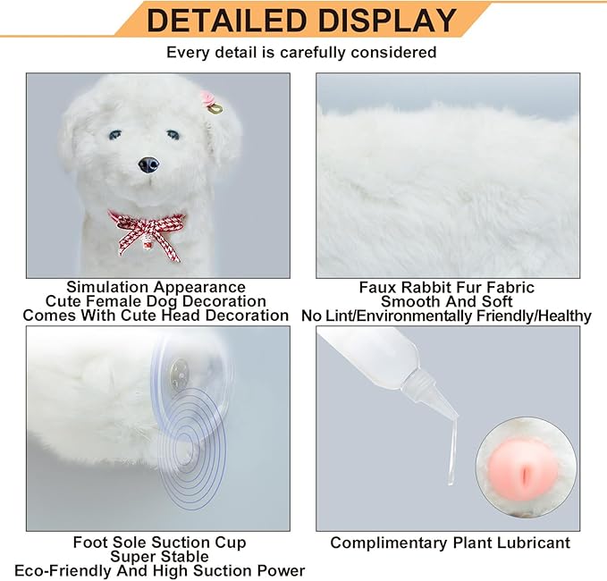 Male Dog Silicone Mating Toy, Dogs Interactive Sleeping Toys, Pet Dog Partner Toy for Male Estrus Dog,13cm