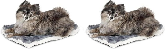 MidWest Homes For Pets Reversible Pet Bed; Machine Washable; Great for Toy Dog Breeds; Spotted Gray; 18"; 40218-FVGYS (Pack of 2)
