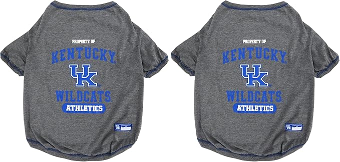 Pets First NCAA Kentucky Wildcats Dog T-Shirt, Medium (Pack of 2)