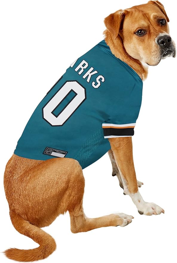 NHL San Jose Sharks Jersey for Dogs & Cats, Medium. - Let Your Pet Be A Real NHL Fan! (Pack of 2)