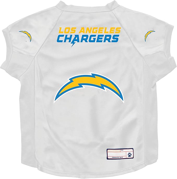 Littlearth NFL Los Angeles Chargers Stretch Pet Jersey, Team Color, Big Dog
