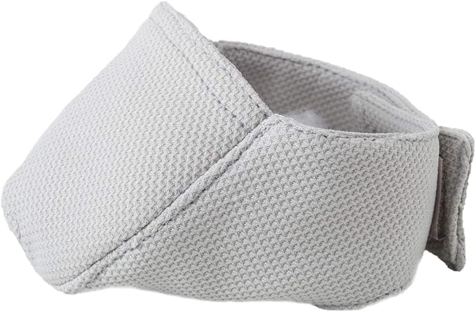 Cat Muzzle with Breathable Mesh, Cat Mouth Guard Muzzle for Prevent Biting Chewing Grooming (S,Grey)