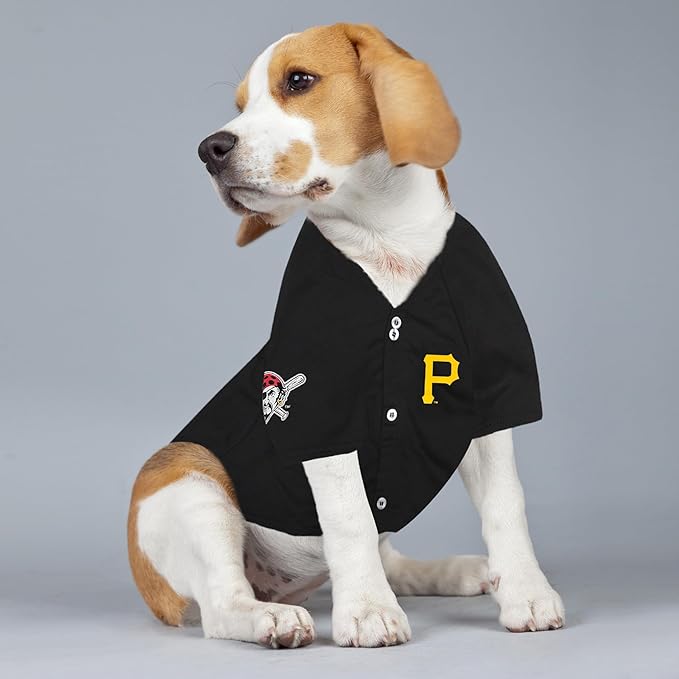 Pets First MLBPA Paul Skenes Player Jersey #30 Pet Jersey - MLB Pittsburgh Pirates Mesh Players, Size Large