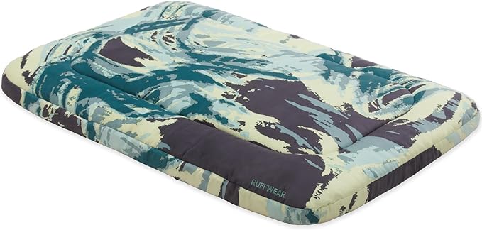 Ruffwear, Basecamp Foldable Dog Bed, Portable, Waterproof, Non-Slip, Recycled Insulation for Outdoor, Crate, & Travel Use, Durable, Comfortable Microsuede Surface, Sweeping Sage, Medium