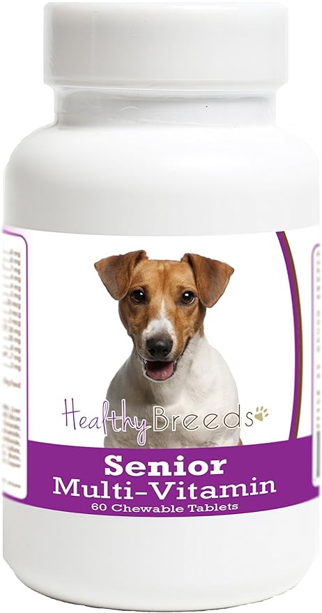 Healthy Breeds Jack Russell Terrier Senior Dog Multivitamin Tablets 60 Count