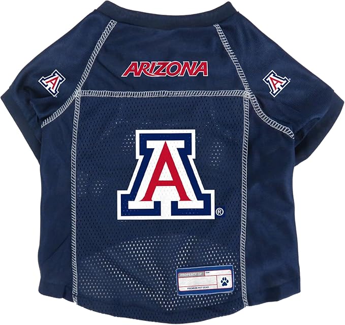 Littlearth NCAA Arizona Wildcats Basic Pet Jersey, Team Color, X-Large