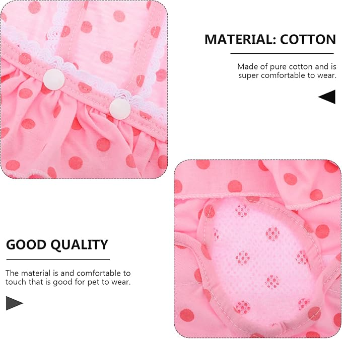 1pc Pet Dog Physiological Nappies Comfortable Menstrual Underwear for Female Dogs Cute Design for Puppies and