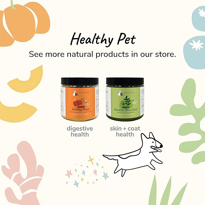 kin+kind Organic Coconut Oil for Dogs & Cats – Natural Pet Supplement for Healthy Skin, Coat & Paws – Cold Pressed Extra Virgin Coconut Oil – Dog Nose Balm for Itchy Skin & Dry Noses – 3 x 16 fl oz