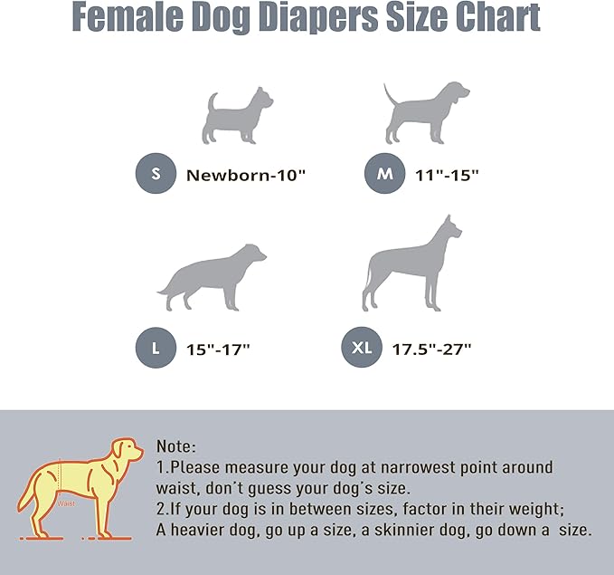 wegreeco Dog Diapers Female (3 Pack), Highly Absorbent Dog Diapers for Female Dogs Washable in Heat, Incontinence, or Excitable Urination (Colorful Leopard, X-Large)
