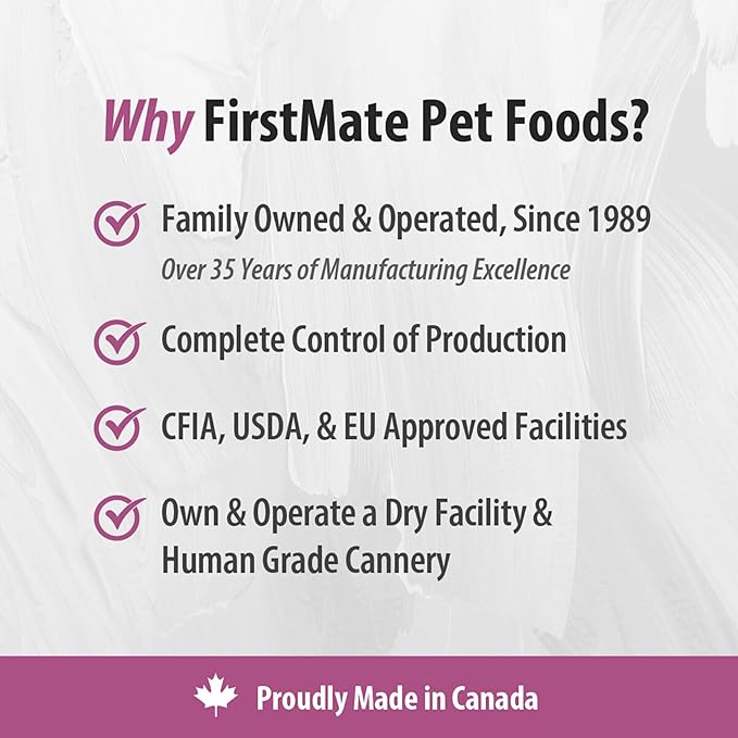 Firstmate Pet Foods Pacific Ocean Fish Senior/Weight Control, 14.5 Pounds