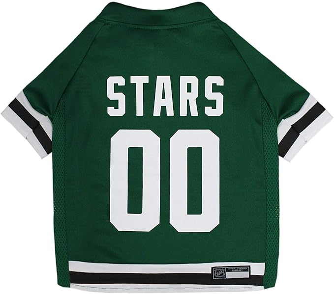 Pets First NHL Dallas Stars Jersey for Dogs & Cats, Medium. - Let Your Pet Be A Real NHL Fan!