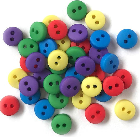 Buttons Galore and More Tiny & Micro Collection – Extensive Selection of Tiny & Micro Novelty Buttons for DIY Crafts, Scrapbooking, Sewing, Cardmaking, and Other Art & Creative Projects – 40 Pcs