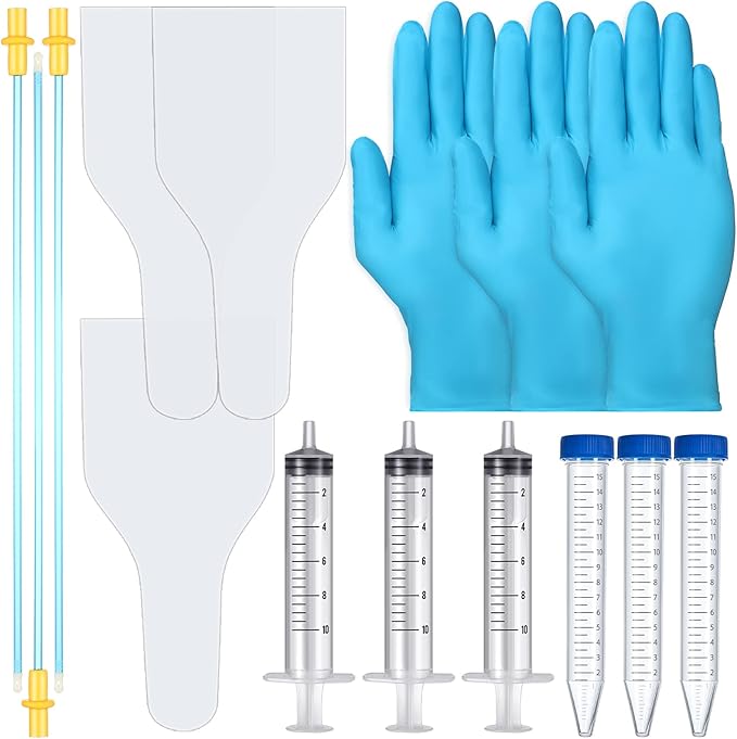 Weewooday 3 Set AI Artificial Insemination Dog Breeding Kit Artificially Inseminate Kit Disposable Canine Cones Dog Semen Collection Bag for Pet(30 cm,Blue)