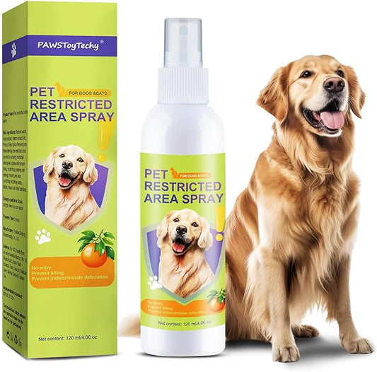 Cat Deterrent Spray for Peeing, Effective Dog Deterrent Spray for Furniture, Pee Corrector Spray, Training Spray for Furniture, Indoor & Outdoor Safe for Pet & Human, 4 oz / 120 mL