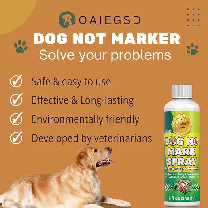 8oz Keep Your Home Clean with Pet-Safe Spray - Non-Disruptive Formula to Help Manage Dog’s Marking and Urination Habits