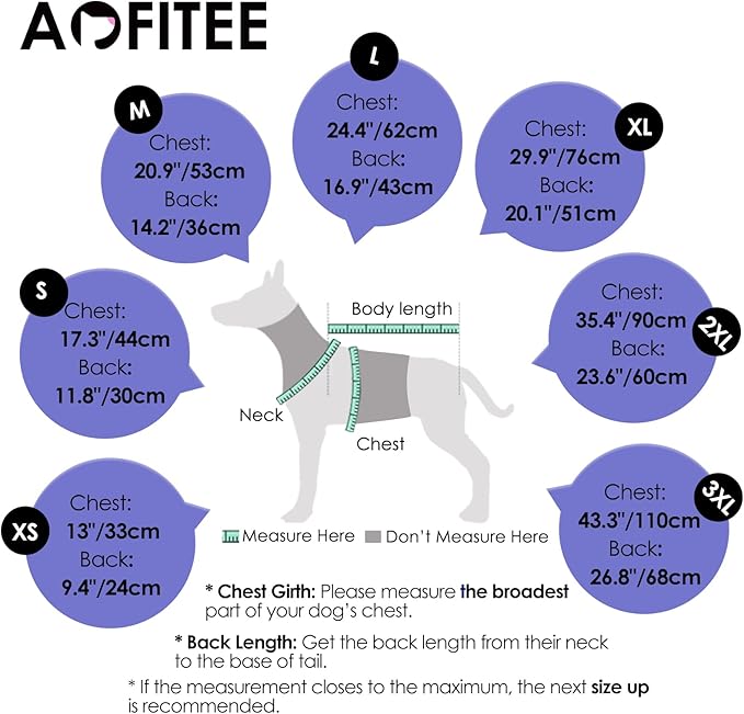 AOFITEE Dog Coat, Warm Dog Jackets for Large Dogs, Reflective Turtleneck Dogs Winter Coat with Harness Built in, Waterproof Windproof Pet Snow Jacket Fleece Vest for Cold Weather, Blue XXL