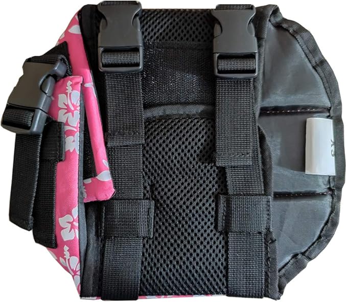 Dog Life Jacket Easy-Fit Adjustable Belt Pet Saver Swimming Safety Swimsuit Preserver with Reflective Stripes for Doggie (XX-Small, Flowers and Pink)
