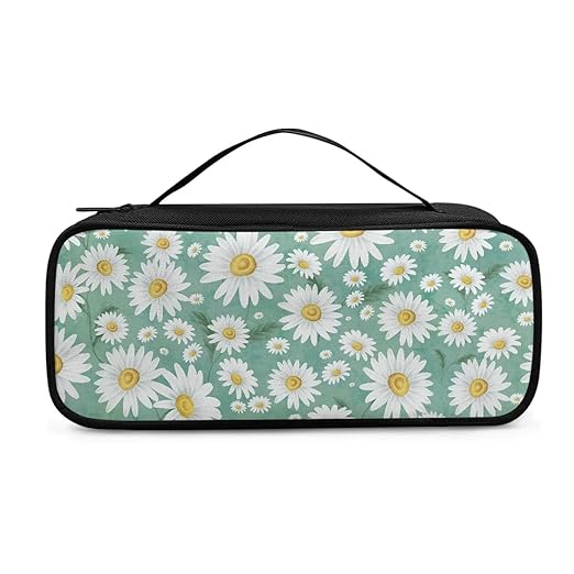Gomyblomy Daisy Print Stethoscope Case for Nurse and Doctors, Fit for Classic III, Lightweight II S.E, Cardiology IV Diagnostic, Acoustica Deluxe Stethoscopes, Travel Stethoscope Bag