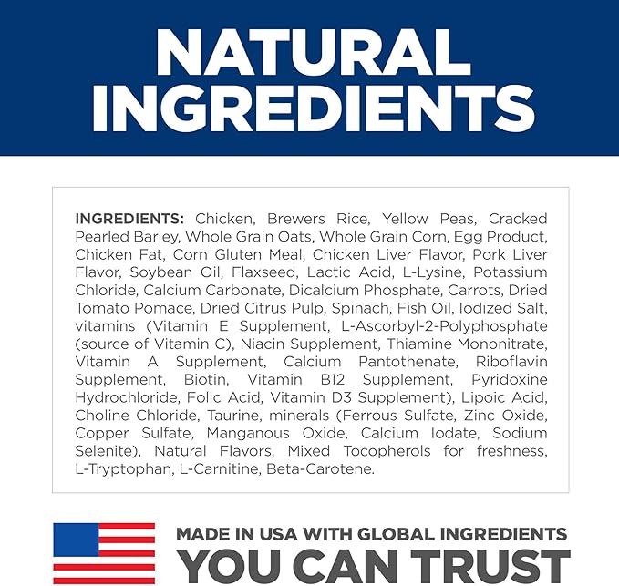 Hill's Science Diet Senior Vitality Adult 7+ Dry Dog Food, Chicken & Rice, 3.5 lb. Bag