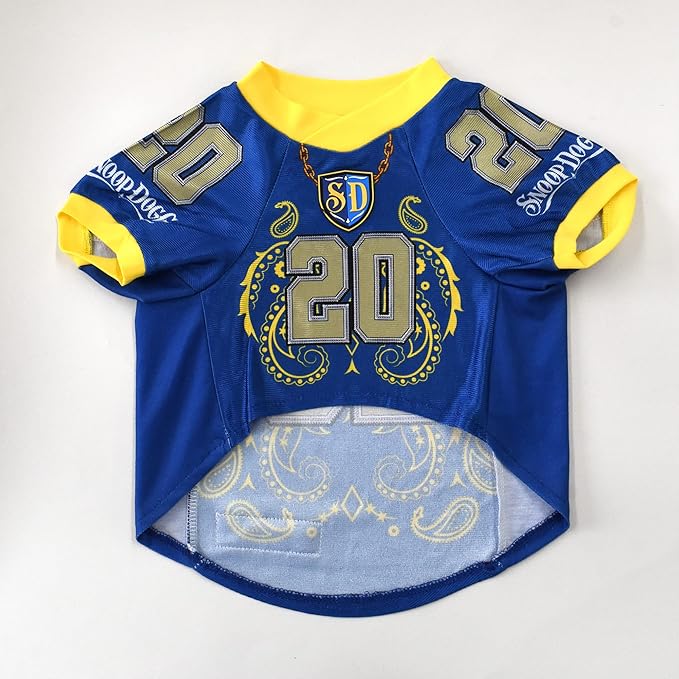 Snoop Doggie Doggs Deluxe Pet Jersey, Halftime, Large