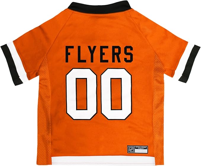 NHL Pet Jersey - PHILADELPHIA FLYERS DOG JERSEY, XX-Large. A Premium Big Jersey for Dogs & Cats to look just like the real Hockey player