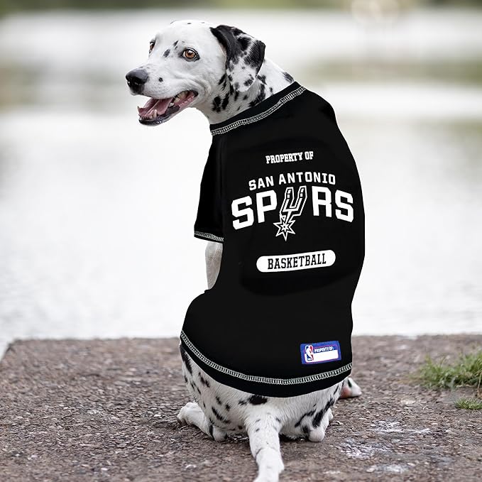 Pets First NBA Licensed Hoodies & T-shirt for Dogs & Cats, SAN Antonio Spurs, Small