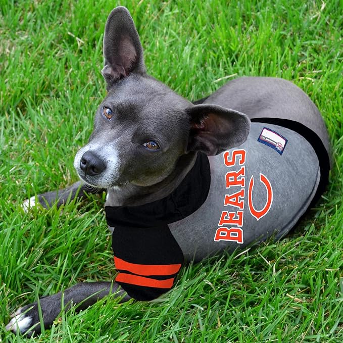 Pets First NFL Chicago Bears Hoodie for Dogs & Cats. NFL Football Licensed Dog Hoody Tee Shirt, Large. Sports Hoody T-Shirt for Pets. Licensed Sporty Dog Shirt (CHI-4044-LG)