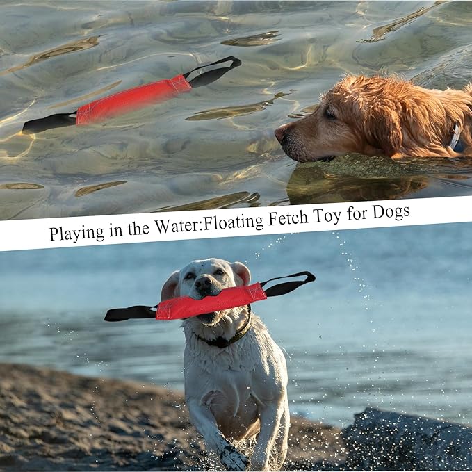 Floating Dog Toy for Pool, Medium & Large Dogs, Lightweight Interactive Tug of War, Fetch & Retrieving Water Toy for Beach, Dock Diving & Outdoor Training