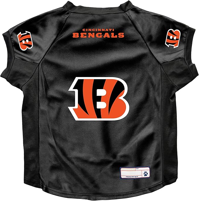 Littlearth NFL Cincinnati Bengals Stretch Pet Jersey, Team Color, Big Dog