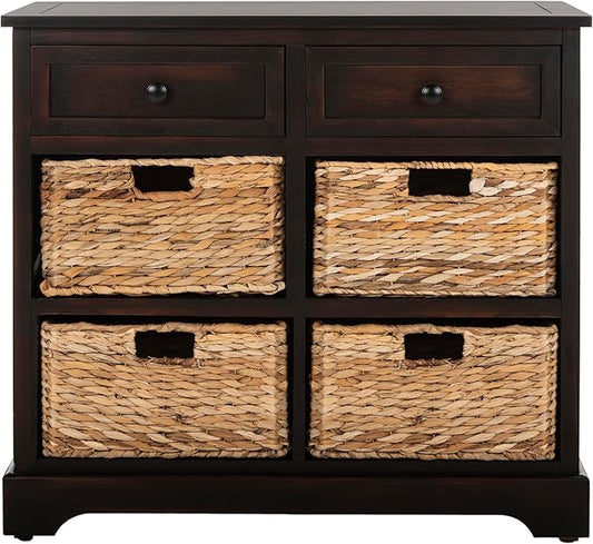 Safavieh American Homes Collection Herman Brown Wicker Basket Storage Unit