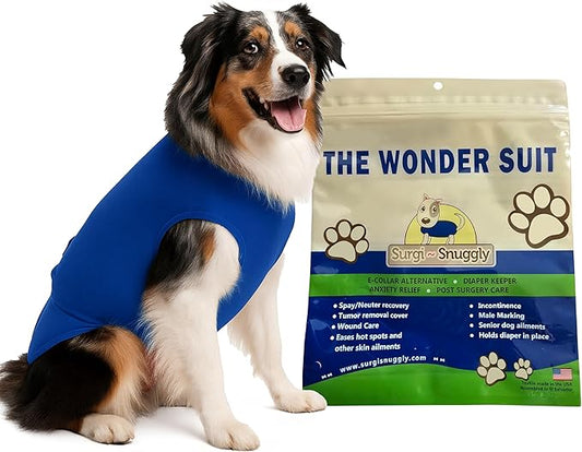 Female Dog Diaper Cover and Male Dogs Diapers Suit with American Textile and Wrap Around Legs for Superior Fit BL-2XL-DK