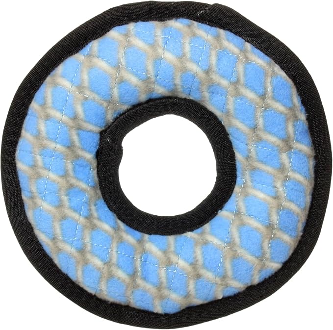 TUFFY - World's Tuffest Soft Dog Toy - MEGA -Jr Ring Chain Link -Multiple Layers. Made Durable, Strong & Tough. Interactive Play (Tug, Toss & Fetch). Machine Washable & Floats
