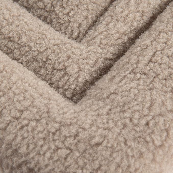 Carhartt Durable Firm Duck Sherpa Top Dog Napper Pad, Washable Duck Canvas Pads for Dogs, Sherpa Top Napper Pad (Carhartt Brown), Large