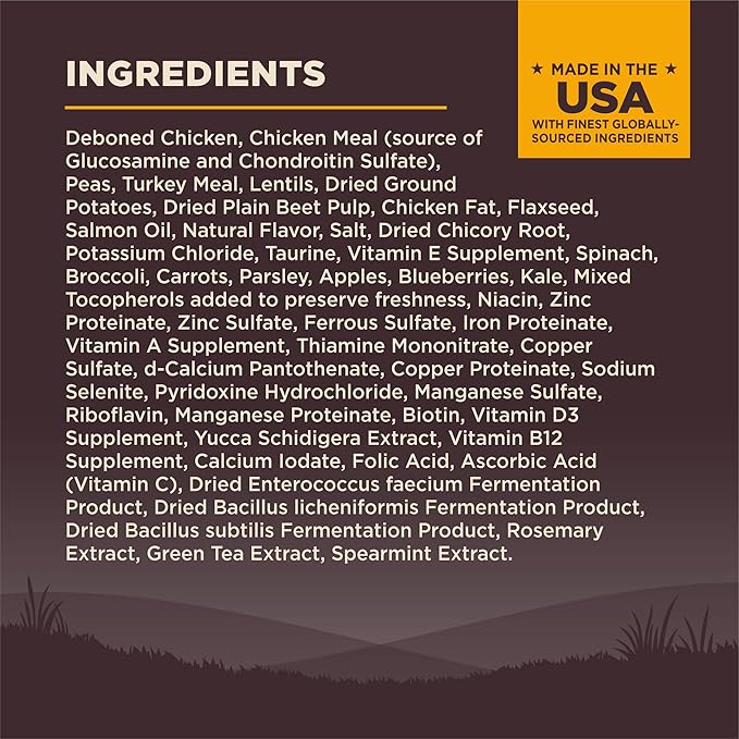 Wellness CORE Puppy Dry Dog Food, Large Breed, Grain-Free, High Protein, Natural, Chicken & Turkey Recipe (24-Pound Bag)