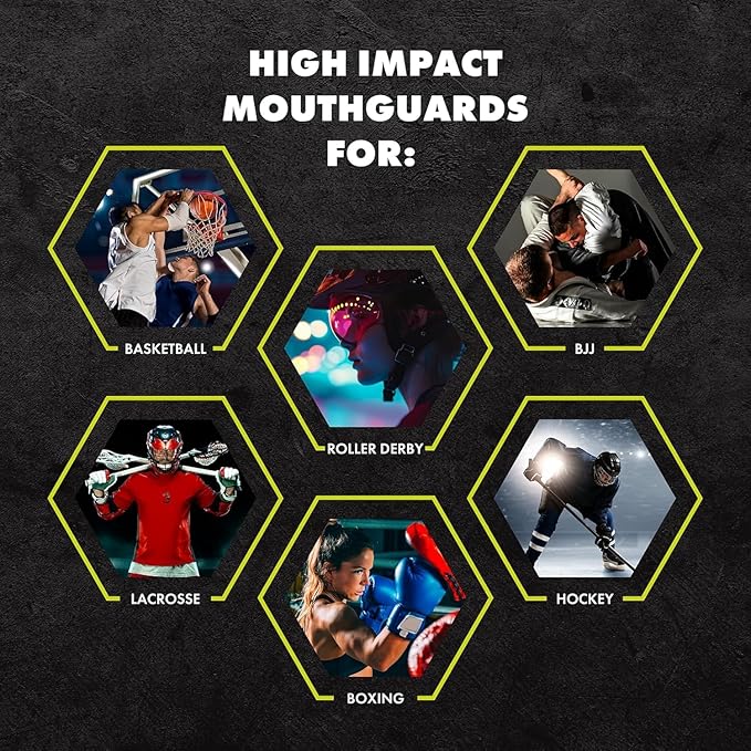 DAMAGE CONTROL High-Impact Mouth Guard – Sports Mouthguard for Boxing, Football, Hockey, Lacrosse & Basketball, Protects Teeth & Jaw, Protective Mouthpiece for Adults & Youth (Youth, Mexican Flag)