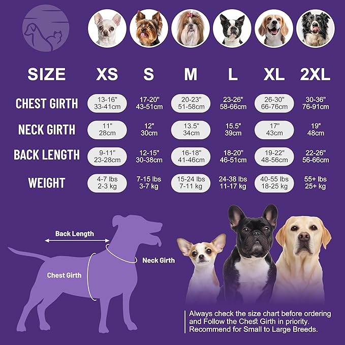 cyeollo Recovery Suit for Dogs Surgery Suit Female Spay Soft Pet Onesie Bodysuit After Sugery Male Dog Neuter Pet Clothes Medium Large Dogs Surgical Recovery Shirt, Unicorn XL