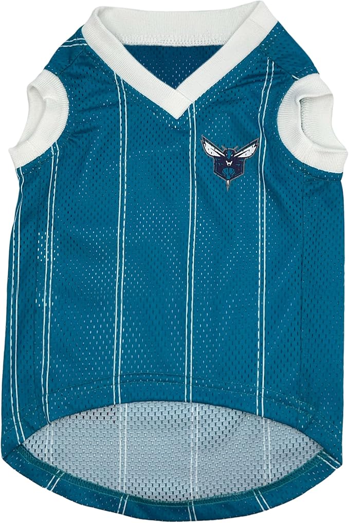 Pets First NBA Charlotte Hornets Dog Jersey, Small- Tank Top Basketball Pet Jersey