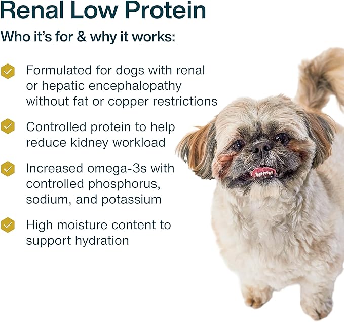 Just Food For Dogs Vet RX Frozen Fresh Prescription Dog Food, Human Grade, Vet Recommended Fresh Pet Meal or Toppers, Limited Ingredient, Prescription Diet, Renal Support 18 oz - 21 Pack