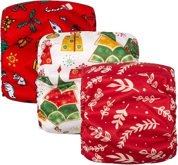 CuteBone Christmas Puppy Diapers Male Poop DM17S