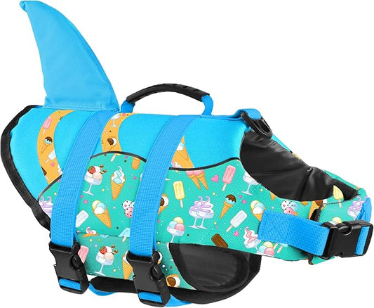 Fragralley Shark Fin Dog Life Jacket,
