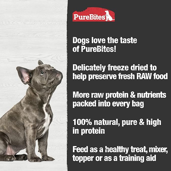 PureBites Chicken Breast Freeze Dried Dog Treats, 1 Ingredient, Made in USA, 6.2oz