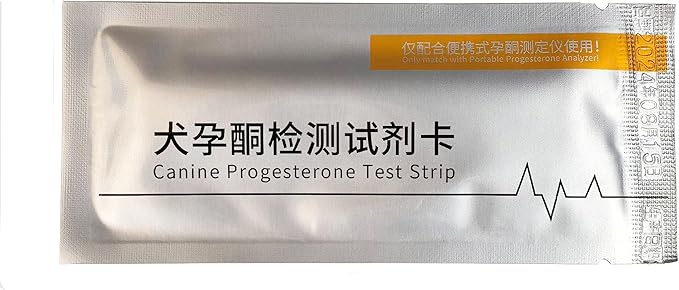 50pcs Dog Progesterone Analyzer Test Card Canine Progesterone Test Strip Veterinary Livestock Supplies