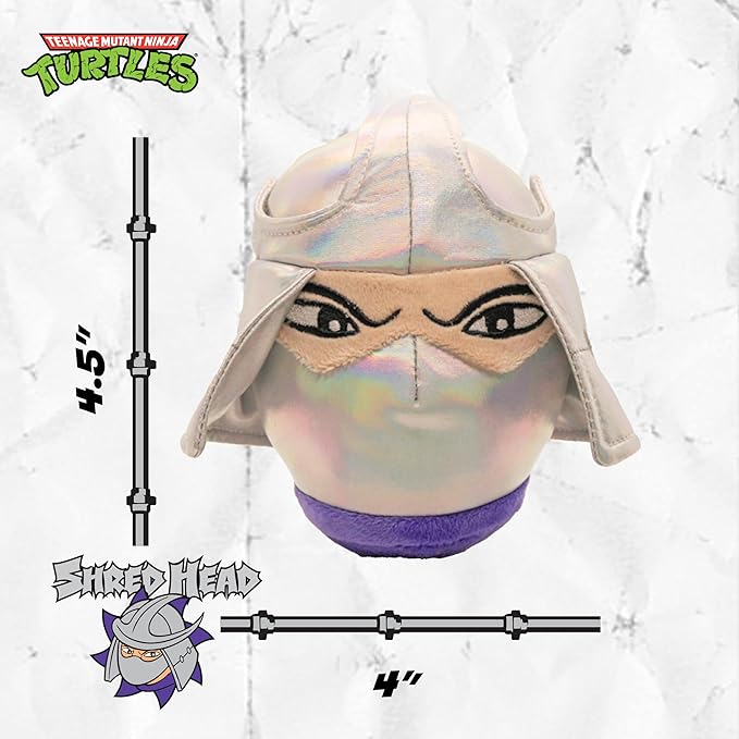 design LAB, Inc. Teenage Mutant Ninja Turtle Official Merchandise | TMNT Toys Stuffed Animal for Dogs | Squeaky Plush Dog Toy | Shredder TMNT