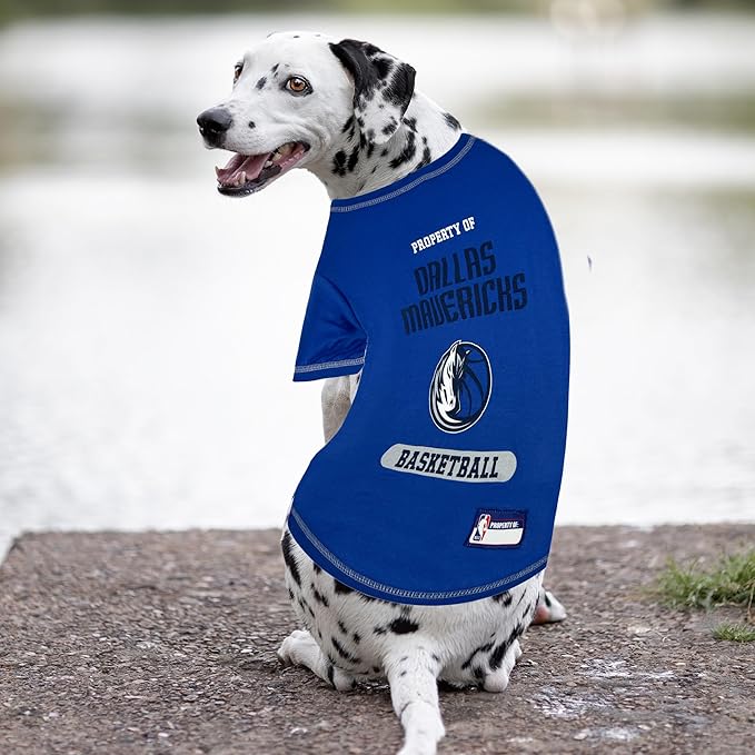 Pets First Cute Dog T-Shirt, X-Large - NBA Dallas Mavericks Dog & Cat Shirt with Basketball Team Logo. Comfortable & Fashionable Yet Durable Pet Outfit