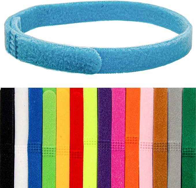 Double-Sided Fluff Puppy ID Collars - 15 Colors Adjustable Whelping Bands for Newborn Dogs and Cats