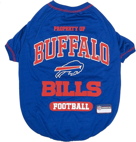 NFL Buffalo Bills Dog T-Shirt for Pets, Size X-Large. Officially Licensed Pet Shirt with Team Logo, Soft Stretchable Comfort Fit Apparel for Dogs & Cats