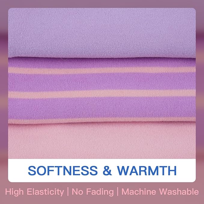 3 Pack Dog Fleece Sweater -Pink Purple-XS,Stretchy Pullover Vest | Warm Sweatshirt for Puppy Homewear,Soft Winter Shirt,Layering Under Jackets,Holiday Season Dog Clothes