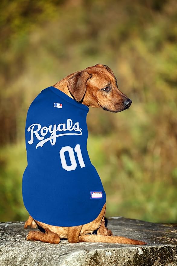 Official MLB Kansas City Royals Pet Jersey for Dogs & Cats, Size X-Large - Stylish Baseball Jersey for Your Furry Fan- Show Off Team Spirit with The Perfect Fan Apparel Gear for Pet, Dog & Cat