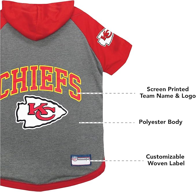 Kansas City Chiefs Hoodie Tee Shirt